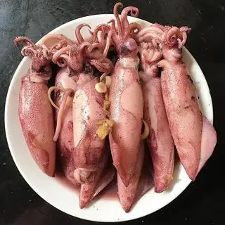 Hình ảnh mực ống hấp sả tặng 1 trà chanh