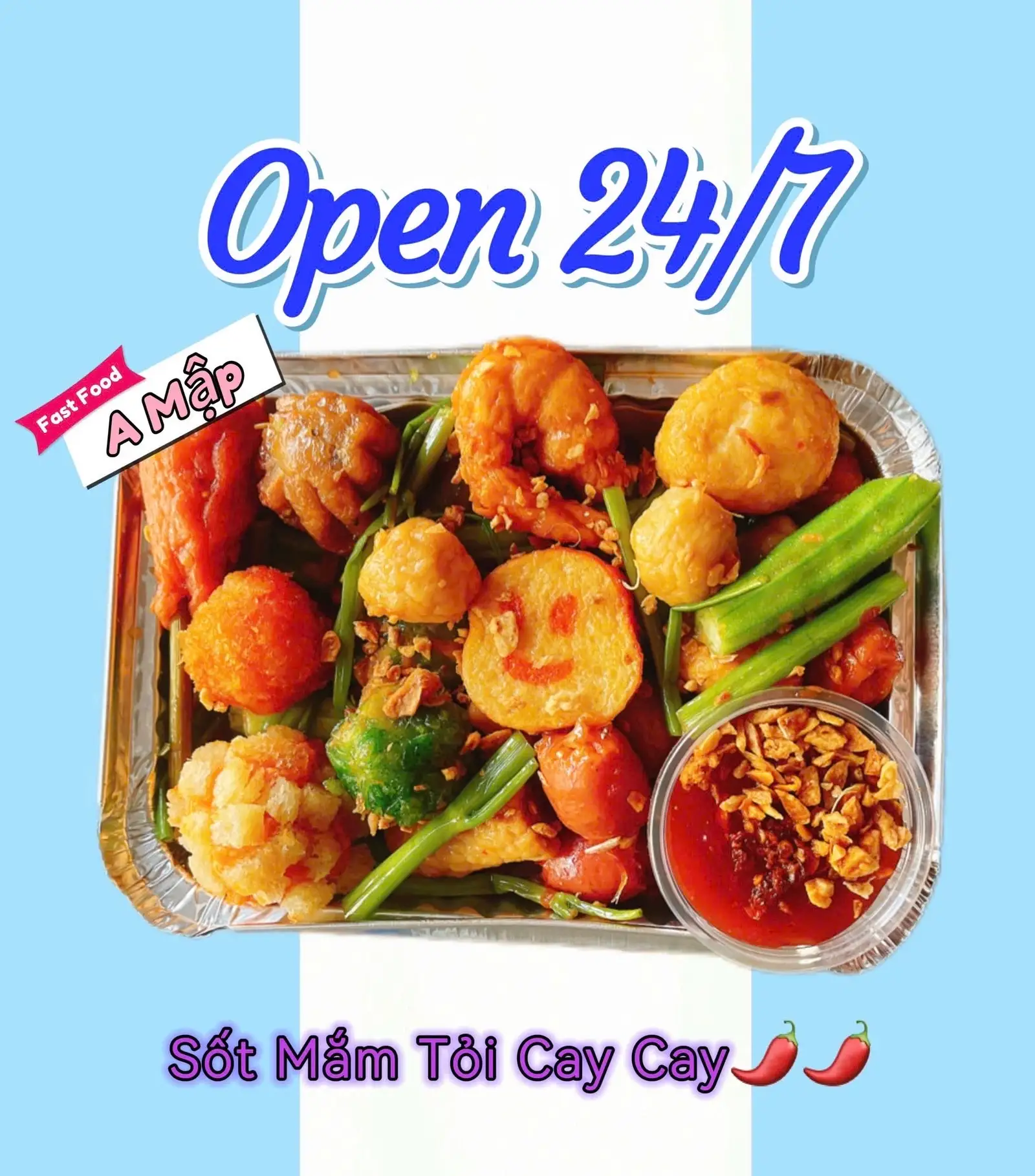Combo Cá Viên Sốt Mắm Tỏi Nhỏ - 90.000 ₫ tại Ăn Vặt - Cá Viên Chiên Anh Mập - Nguyễn Văn Thương
