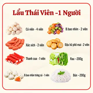 Hình ảnh Lẩu Thái Viên ( 1 người ) 
