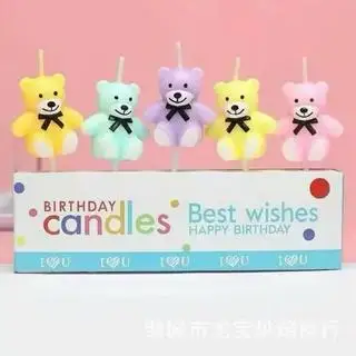 Hình ảnh 1 n.ến gấu sắc màu