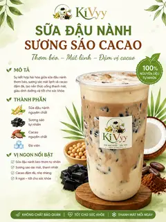 Hình ảnh Sữa đậu nành sương sáo cacao