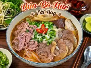 Bún Bò Tái Bắp Chả - 65.000 ₫ tại Bún Bò Ngọc Huyền Ăn Là Ghiền - Nơ Trang Long