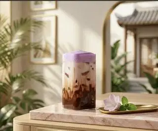 Hình ảnh Cacao latte khoai tím