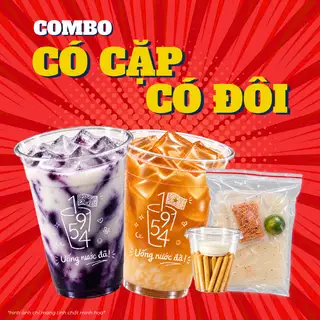 Hình ảnh 2 LY BẤT KỲ + BÁNH TRÁNG HOẶC BÁNH QUE SỐT KEM