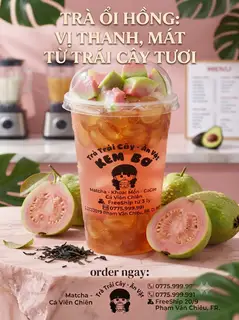 Hình ảnh Trà ổi hồng đác rim 