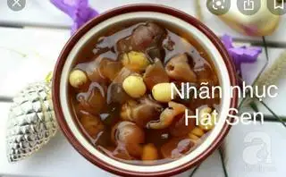 Hình ảnh hạt sen nhãn nhục+ đá