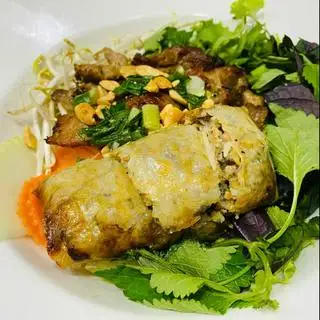 Bún thịt ba chỉ nướng than+ chả giò  - 89.000 ₫ tại Bún Chả Đồng Xuân - Lý Tự Trọng