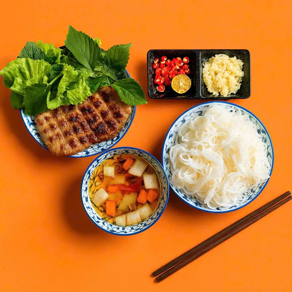 Bún chả vuông - Chả Viên  - 59.000 ₫ tại Bún Chả Xèm - Bún Chả Hà Nội Gia Truyền - Đường 56