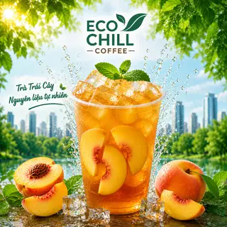 Trà Đào - 39.000 ₫ tại Trà Trái Cây Tươi, Matcha & Cafe EcoChill - Chung Cư EcoGreen