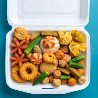 Hình ảnh Cá viên chiên thập cẩm khổng lồ