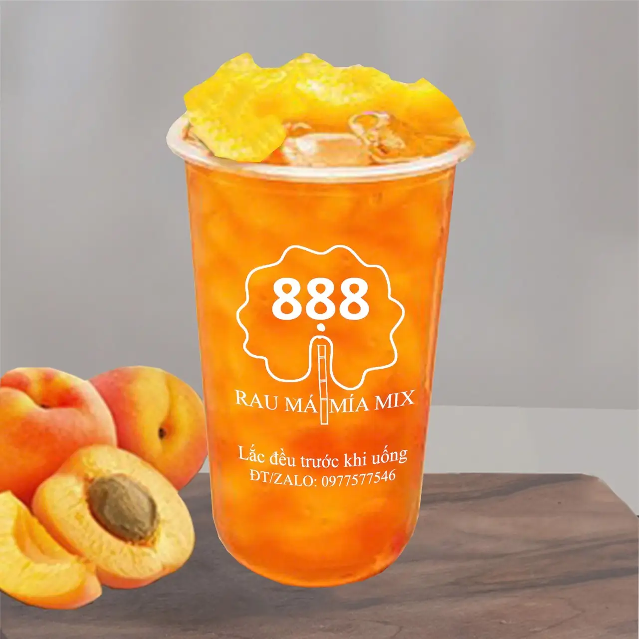 Trà Đào  - 23.000 ₫ tại Rau Má & Mía Mix 888 - Gò Dưa