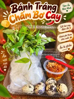 Hình ảnh Bánh Tráng Chấm Bơ Cay