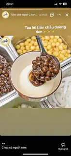 Hình ảnh Tàu hũ trân châu đường đen thủ công