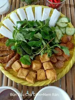 Bún đậu chả cốm + nem rán  - 60.000 ₫ tại Bún Đậu Hải Mập - Huỳnh Tấn Phát