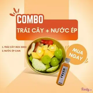 Combo Trái Cây + Nước Ép Cam - 100.000 ₫ tại Trái Cây Cắt Sẵn - Fresh By Giang - Quang Trung