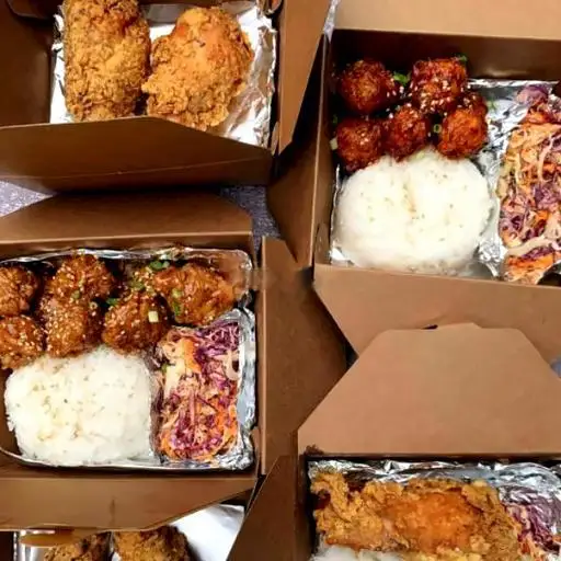 Hình ảnh Combo 2 gà sốt cay ngọt và 2 cơm
