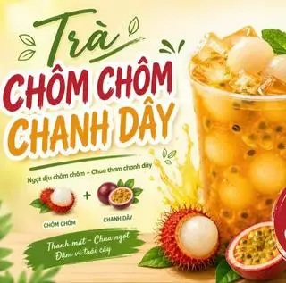 Trà chôm chôm chanh dây - 45.000 ₫ tại CHAPTER ONE: Fruit & Soul - Tôn Thất Đạm