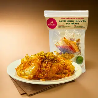 Bánh Tráng Phơi Sương Muối Sa Tế Tỏi - 20.000 ₫ tại Trà Sữa Maycha - 123 Nơ Trang Long