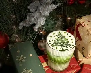 Hình ảnh Macchiato trà xanh