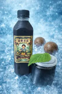 Hình ảnh combo nước sâm la hán quả và thạch quy linh cao