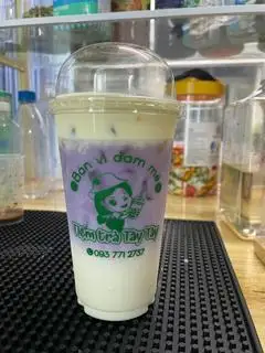 Hình ảnh latte khoai môn kem muối