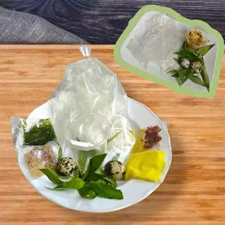 Hình ảnh Bánh tráng chấm bơ béo