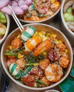 Hình ảnh viên chiên sốt thái