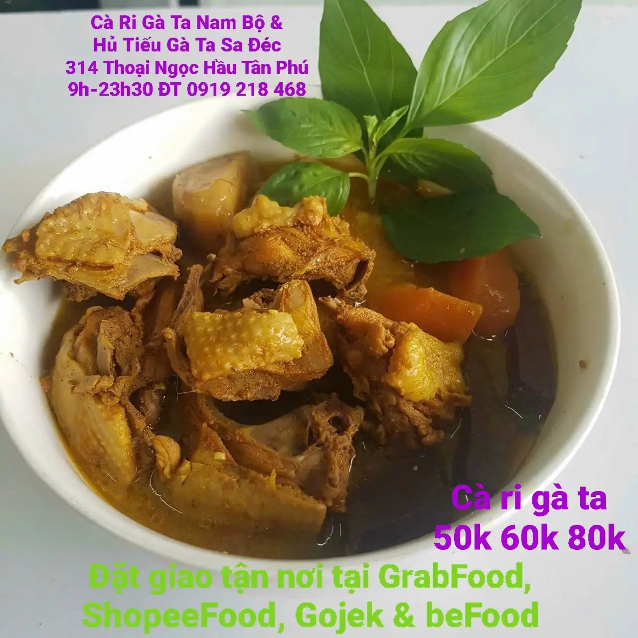 Hình ảnh Cà ri gà ta size nhỏ  (Để vào bịch không dụng cụ ăn)