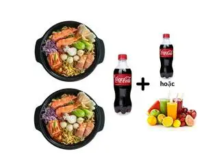 Hình ảnh combo2 ( Mỳ bò+Mỳ hải sản+1coca tặng kèm 1coca)