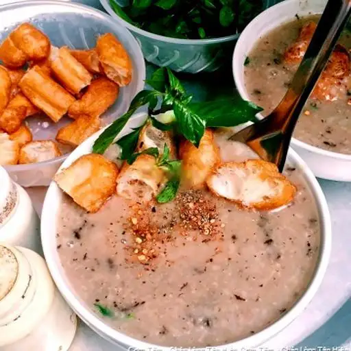 Cháo - bánh quẩy - 20.000 ₫ tại Cháo Lòng Tân Hiệp - Mạc Thiên Tích