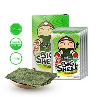 Hình ảnh Rong Biển TKN BIG SHEET Vị Truyền Thống 3,2g (Hộp 12 gói)