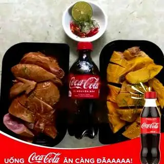 Hình ảnh Combo Gà ủ muối - Gà hun khói - 2 coca