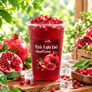 Hình ảnh Trà Lựu Đỏ Huyết Long