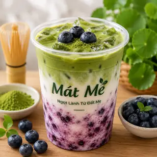 Hình ảnh Match Latte Việt Quất