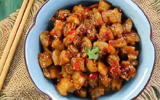 Hình ảnh Cơm Da Heo Chiên Giòn Kho Quẹt + Canh (New)