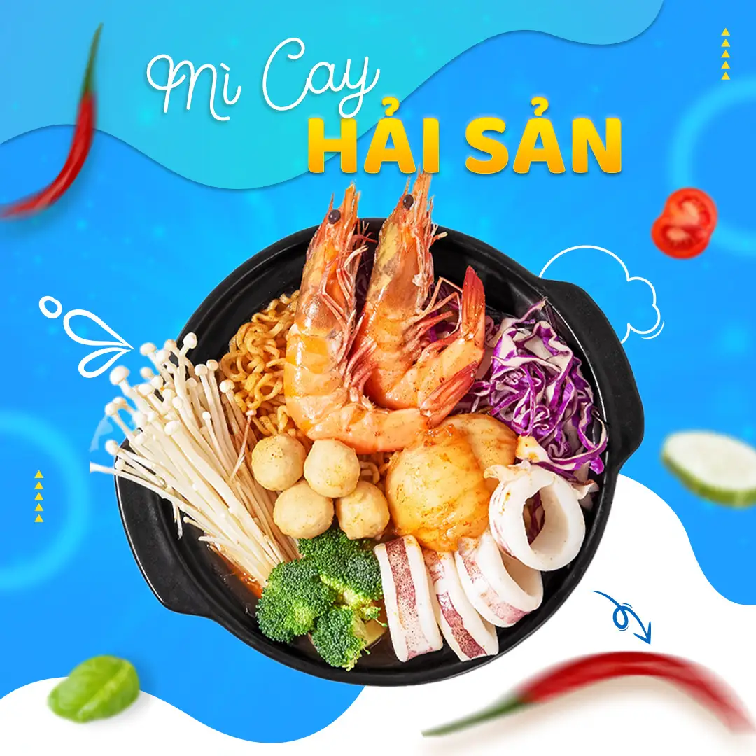 Mì Cay Kim Chi Hải Sản - 74.665 ₫ tại Mì Cay Trái Ớt - Tô Ngọc Vân