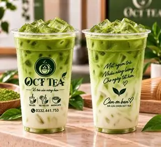 Hình ảnh Matcha latte sữa tươi