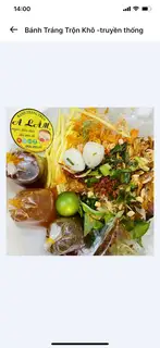 Bánh tráng trộn khô truyền thống - 37.000 ₫ tại Bánh Tráng Trộn A Lâm - 117 Huỳnh Văn Bánh