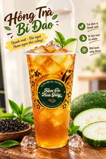Hình ảnh Hồng trà bí đao