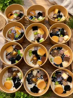 Hình ảnh Flan Khổng Lồ FULL TOPPING Cafe Sữa Tươi