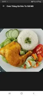 Hình ảnh  Cơm Trắng  Đùi gà góc tư 