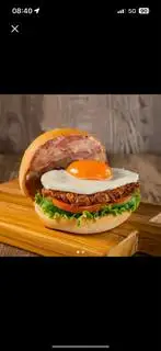Hình ảnh HAMBURGER BÒ + TRỨNG 