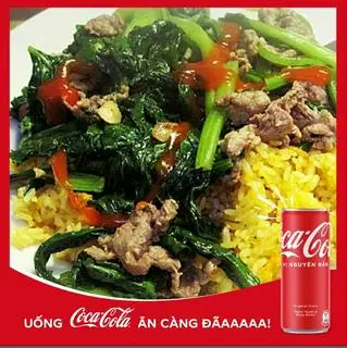 Hình ảnh Cơm rang cải bò + Coca