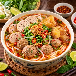 Hình ảnh Bún bò bò viên ngon tuyệt