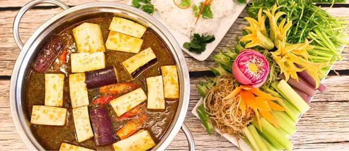 Lẩu mắm chay( một phần) - 100.000 ₫ tại Cơm Chay Thuần Khiết - Lê Văn Lương
