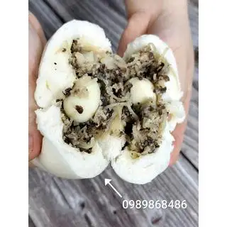 Hình ảnh Combo 1 người – 2 Bánh bao & Nước đậu (  Bánh bao truyền thống 2 trứng cút - Nước đậu size nhỏ )