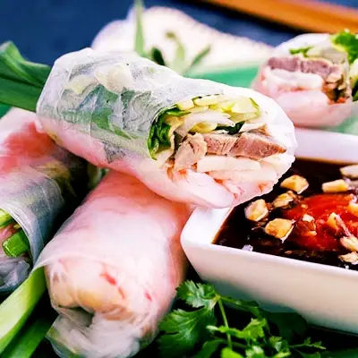 Gỏi cuốn nạc +tai heo - 12.000 ₫ tại Gỏi Cuốn Dimsum Hồng Hà - Phạm Thế Hiển