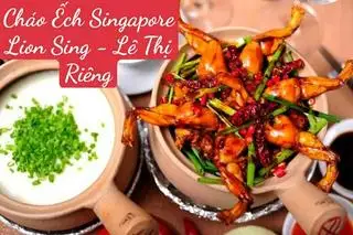 Combo siêu ưu đãi - cháo ếch Singapore 3 con - 1 rau luộc thập cẩm - 155.000 ₫ tại Cháo Ếch Singapore Lion Sing - Lê Thị Riêng 