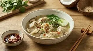 Sủi Cảo Chay - 45.000 ₫ tại Bếp Chay Bà Ba - Đường 19