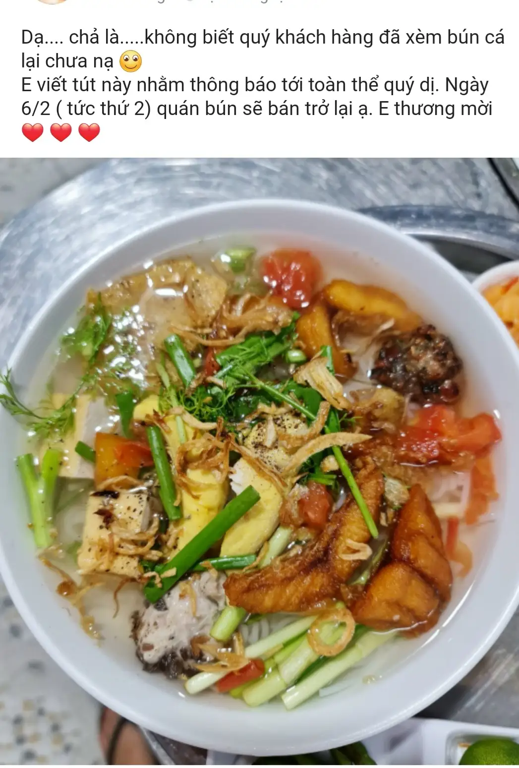 Bún cá chiên Giòn đầy đủ - 78.000 ₫ tại Bún Cá Hải Phòng - Nguyễn Cừ